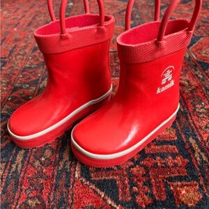 Kamik Kids Bright Red Rain Boots